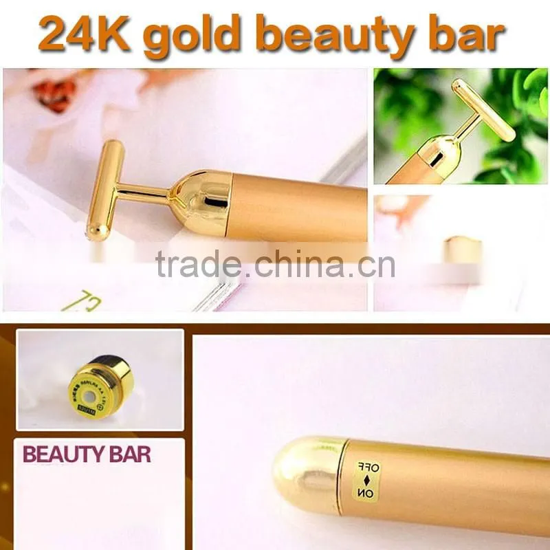 Energy 24K Gold Beauty Bar Vibrating Facial Massager