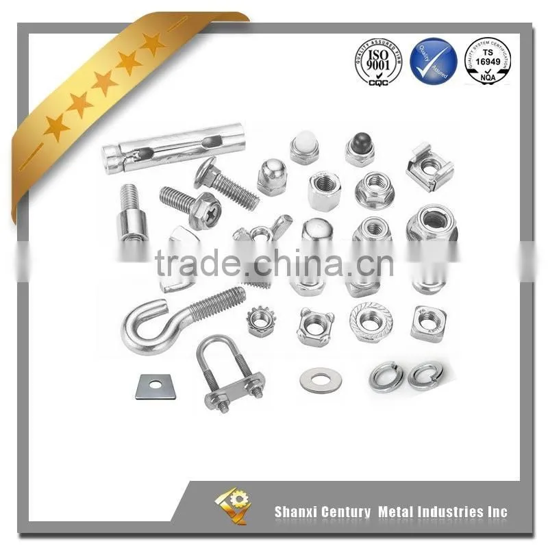 Flange head hex bolts with hex nuts,washer