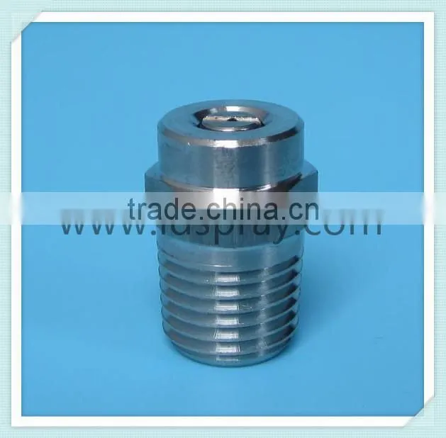 Stainless steel high pressure water flat fan spray injector nozzles