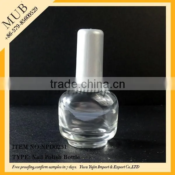 15ml small nail polish remover bottle/nail polish glass bottle
