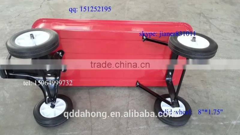 Kid's Tool Cart,Kid's Wheelbarrow ,Children Wheel Barrow with 4 Solid Wheel TC1805