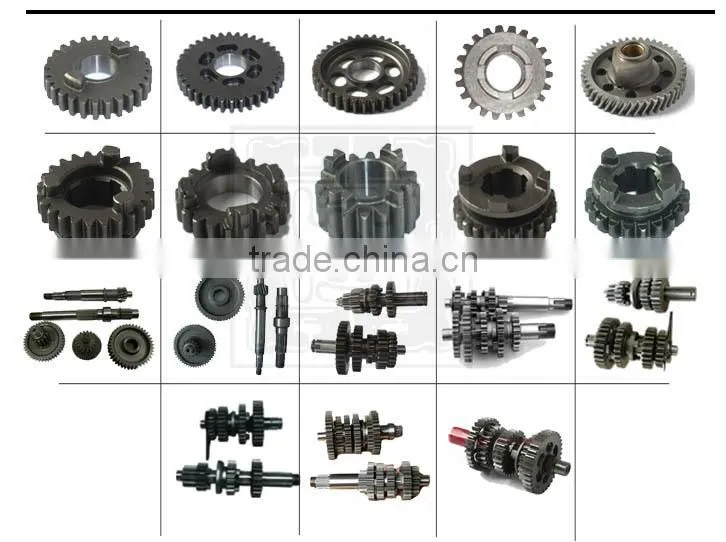 OEM High Quality Motorcycle parts motorcycle transmission gear for 125CC main shaft