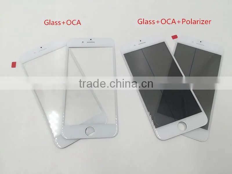 4 in 1 Original cold press glue Glass with frame with oca with polarizer film assembly for iPhone