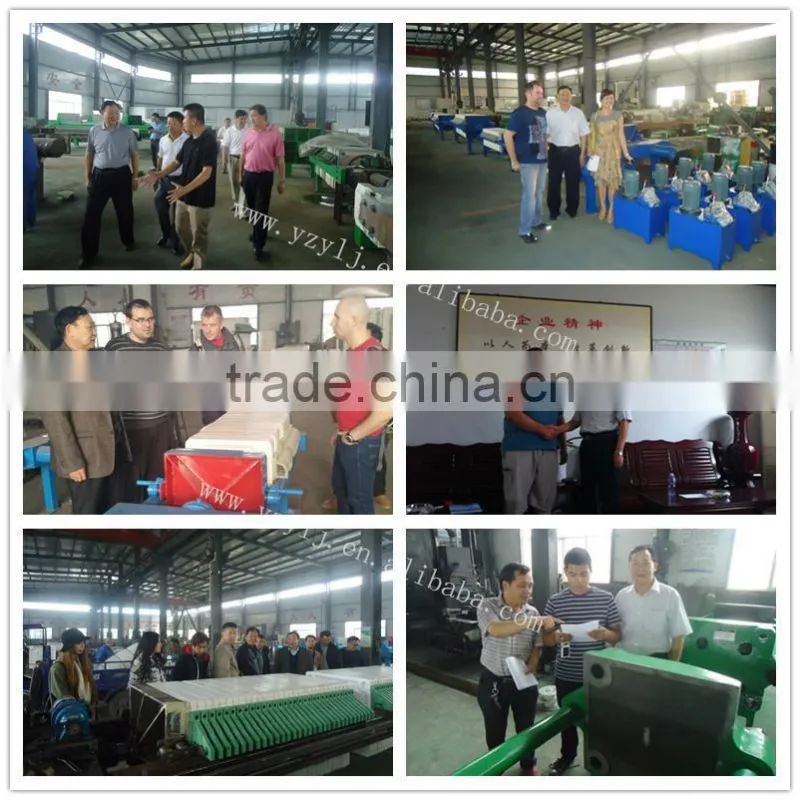 800 Hydraulic Clamping Plate-frame tower press filter