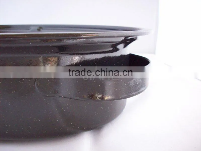 chicken baking oval enamel roaster pan ovenware