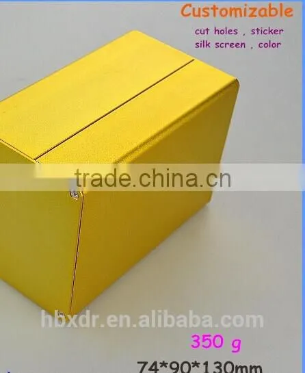 golden anodizing extruded aluminum enclosure for electronic product profiles aluminium for case