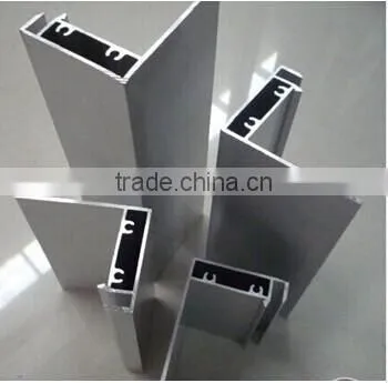 2014 hot order ! anodized aluminium profile for solar frame by drawings and fixed fitting with mill finished aluminium corner