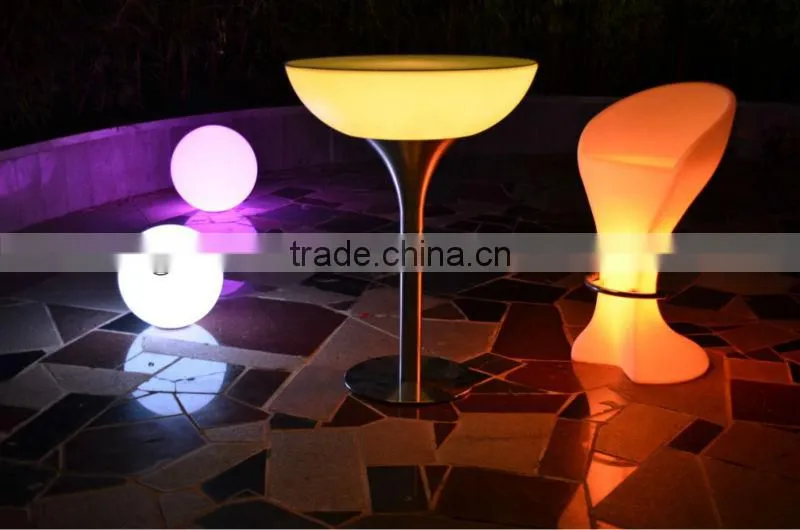 RGB glowing decorative LED club Table