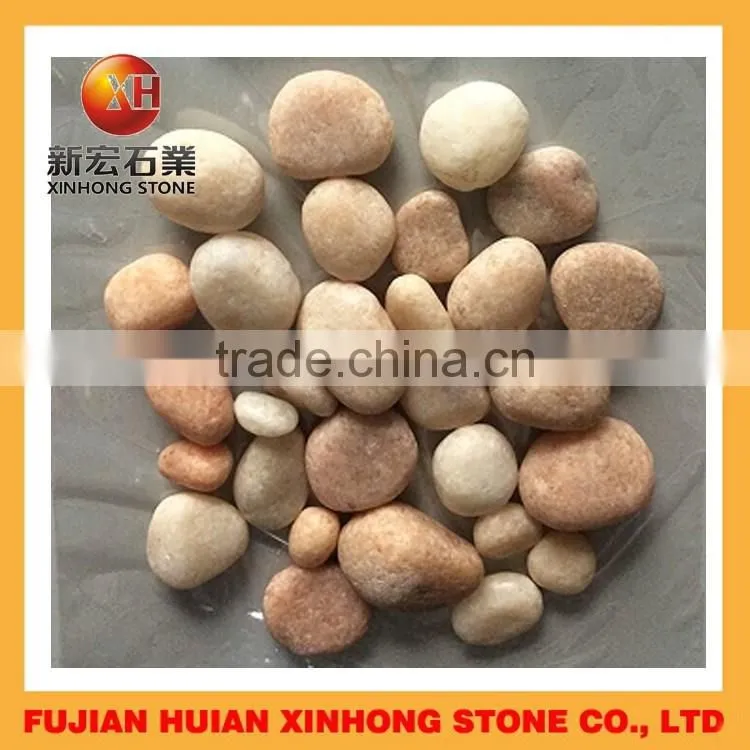 beautiful smooth decorative sunset glow red pebble stone for garden