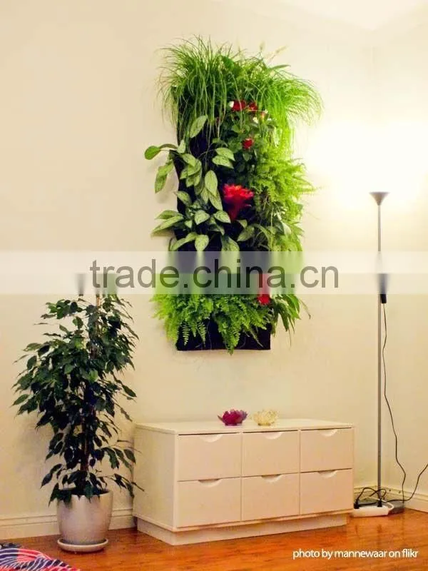 Vertical Plant Wall Garden Systems,12 Pocket Hanging Vertical Garden Wall Planter-herbs strawberries flowers & more