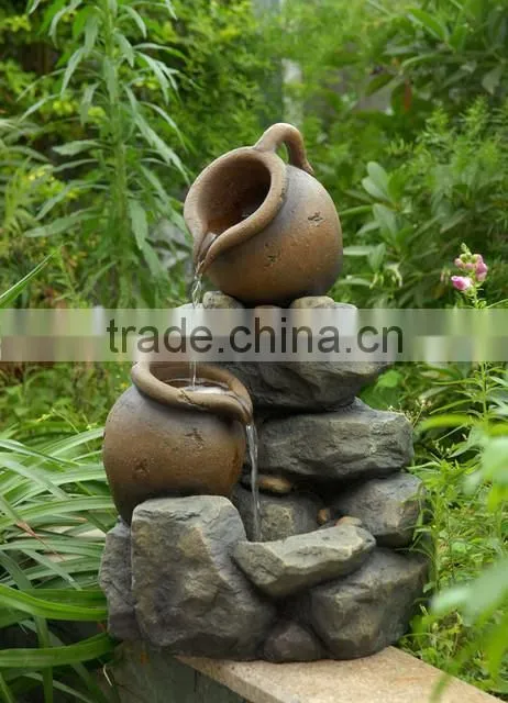 Broken Pot Tabletop Water Fountain
