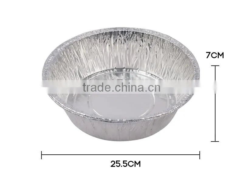 Disposable aluminum foil cake pans/plates