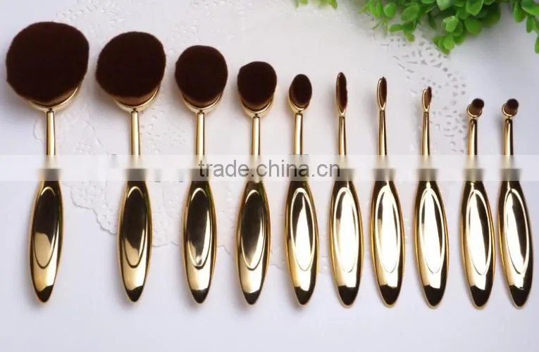 professional 10pcs makeup brush good quality makeup brush set toothbrush cosmetic brushes mermaid multipurpose brush