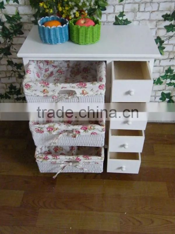 White home furniture/ Household wooden furniture/ Wood Cabinet