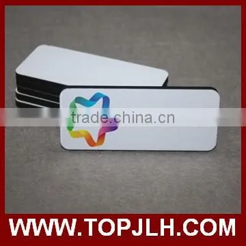 Topjlh 2017 Hot Sublimation Blank Printable MDF Magnetism Name Tag