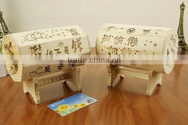 printing kinds of style wooden popular money box