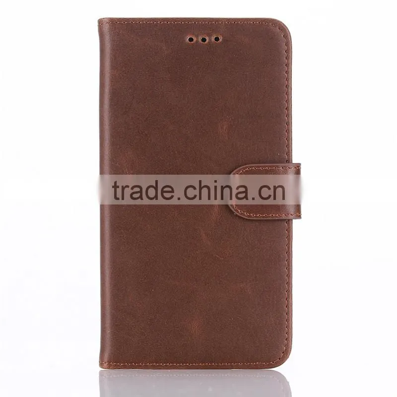 High quality crazy-horse PU card bumper/pocket cell phone case for LG