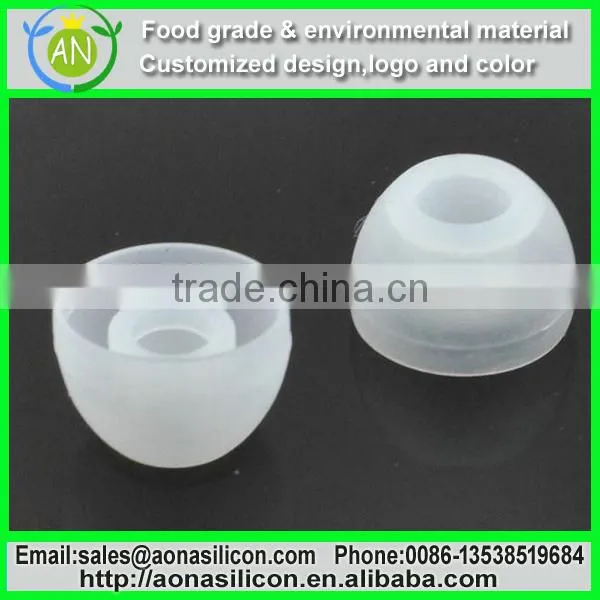 Food grade silicone material in ear headphone round case for mobile,MP3