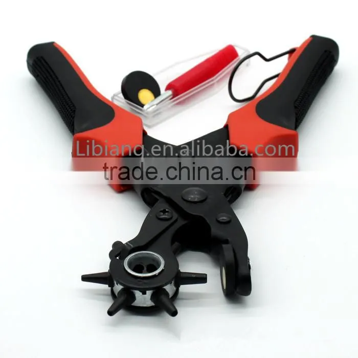 Revolving Carbon Steel Leather Punch Pliers