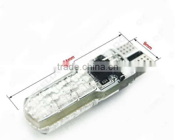 Car modification LED colorful T10 and shown wide light burst flashing LED in wide light small daytime running lights modificatio
