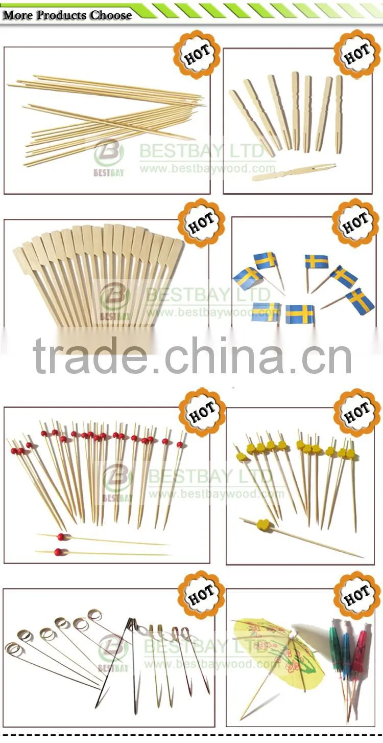 15cm bamboo skewer pick for barbecue