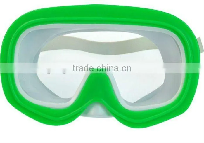 Snorkel Mask Set Kids Diving Set With Double Lens Mask Adjustable Flipper