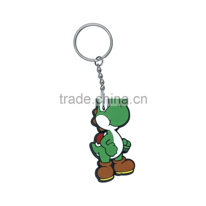 Custom promotion keyring 3D pvc keychain, soft PVC custom keychain