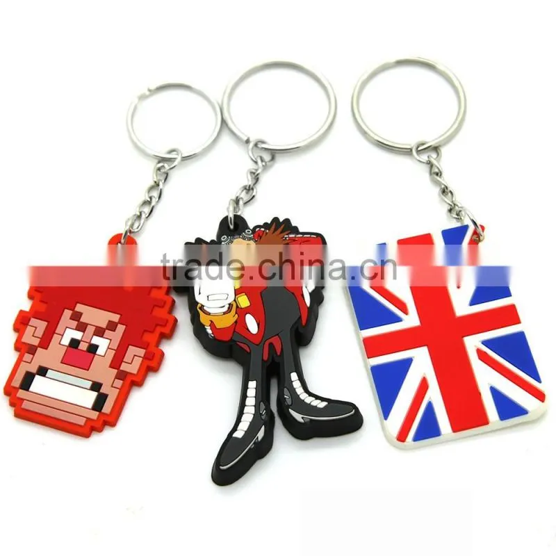 Beautiful new design popular gift 3D Customize Shaped cute Soft PVC Keychain for VW GTI Golf