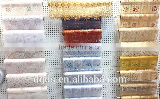Factory manufacture disposable PVC lace rectangle table cloth with good price