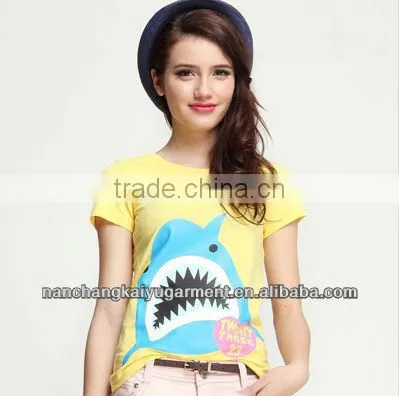 2013 lastest women t shirt with printing