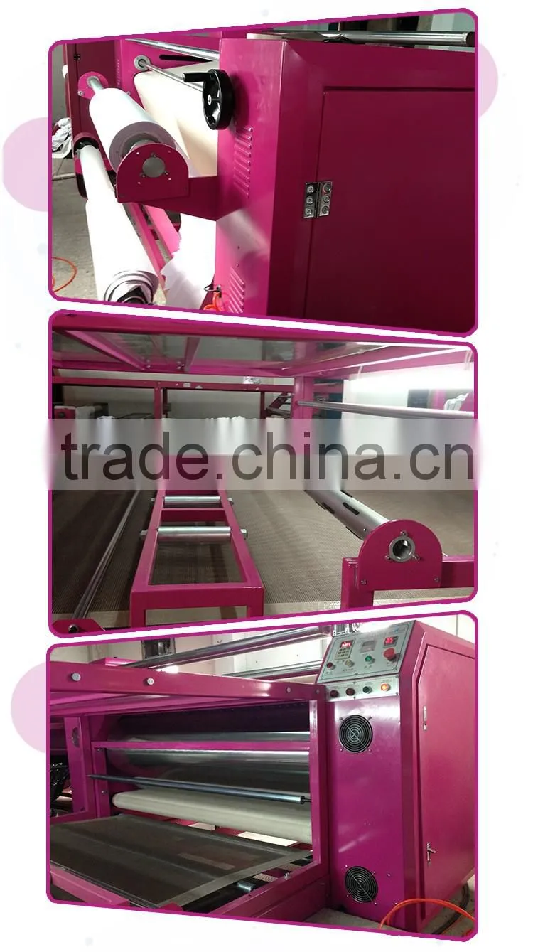 Oil heating large format roller heat press machine cheap price
