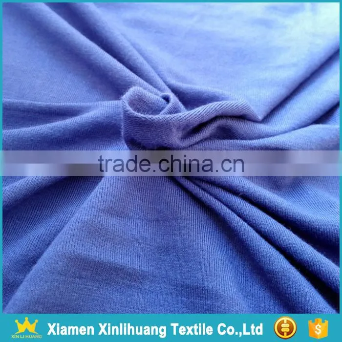 High Quality 30S 95 Rayon 5 Spandex Knitted Single Jersey Fabric for Garment