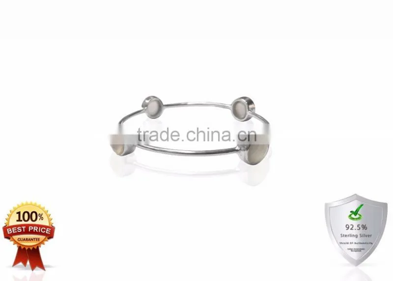 Sterling silver Bracelets with White Moonstone Gemstone