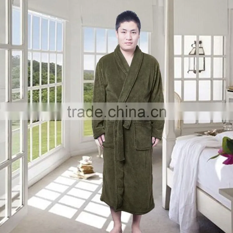Bathrobe Sets men Flannel Bathrobes for men