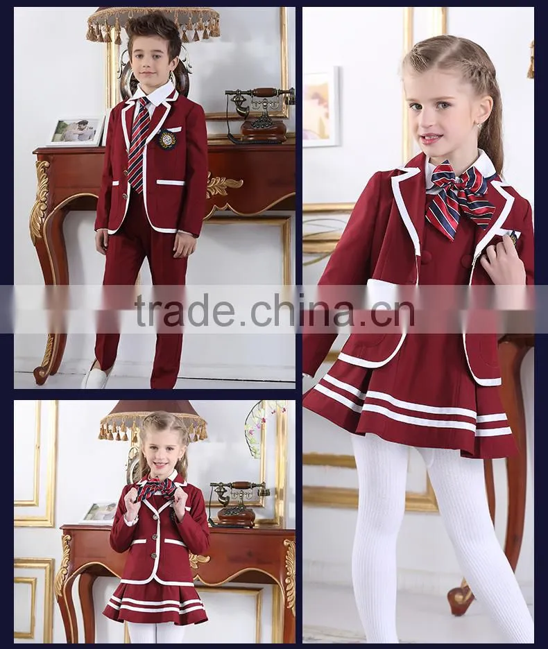 2016 custom primary school uniform in fashion designs