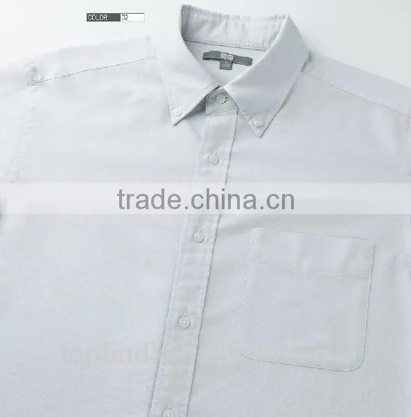 Long Sleeve Oxford Men casual Shirt