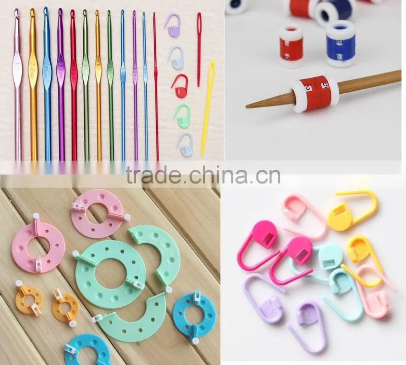 environmental crochet hook hand knitting needle plstic crochet hook set for knitting