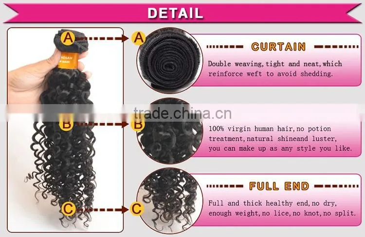 Alibaba Wholesale 100% Natural Indian Human Hair Price List, Unprocessed Virgin Raw Indian Curly Hair