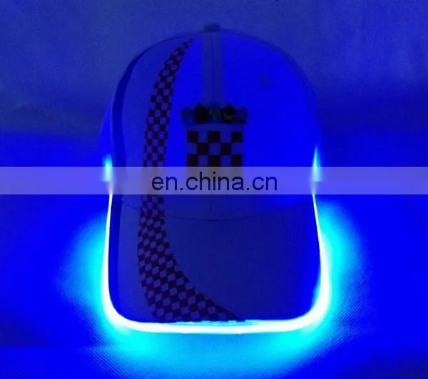 China Supplier Led Light Caps With Led Light Bar Flat Embroidery Design For Full Cap Wholesale