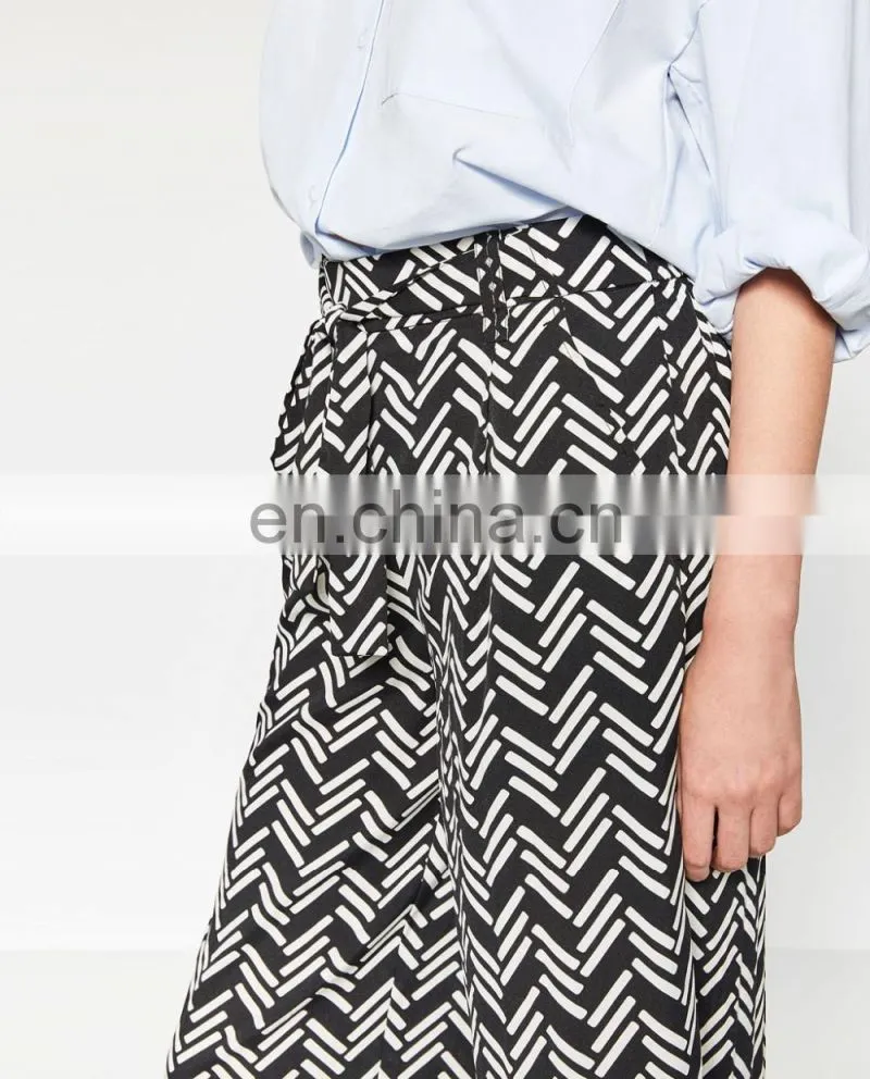 New design casual ruffle pants 2016