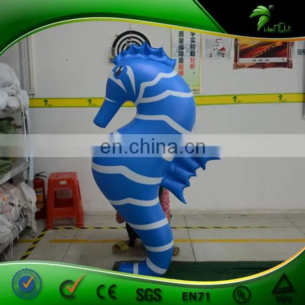 Animal Shape Inflatable LED Balloon Flying Sea Horse Inflatabel Light Balloon For Parade
