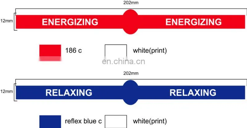 220mm colorful silicone cheap customized fabric wristband