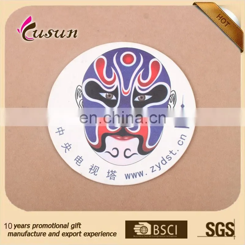Promotional Round Absorbent Paper Drink Coaster Coffee Cup Coaster