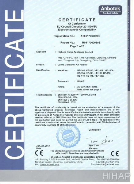 CE Certificate