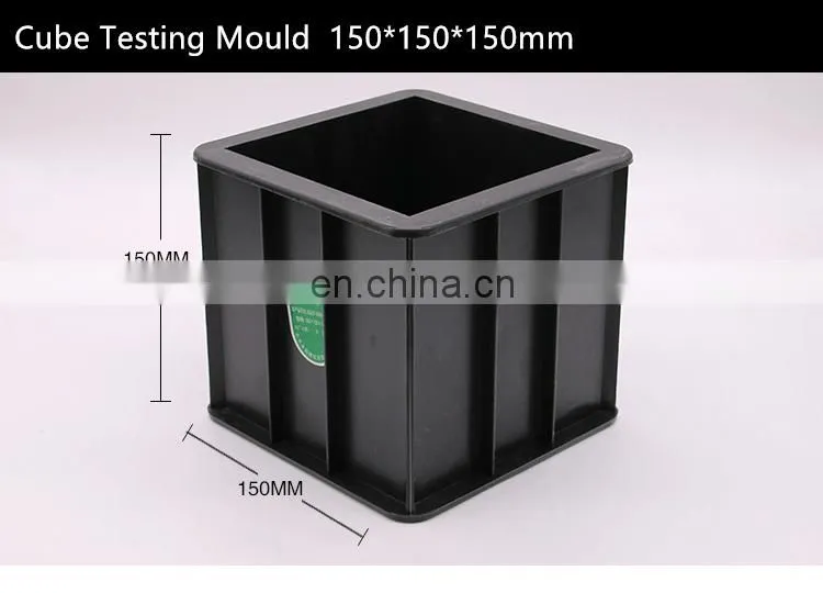 Black Green Color plastic concrete 150mm cube test mould for sale