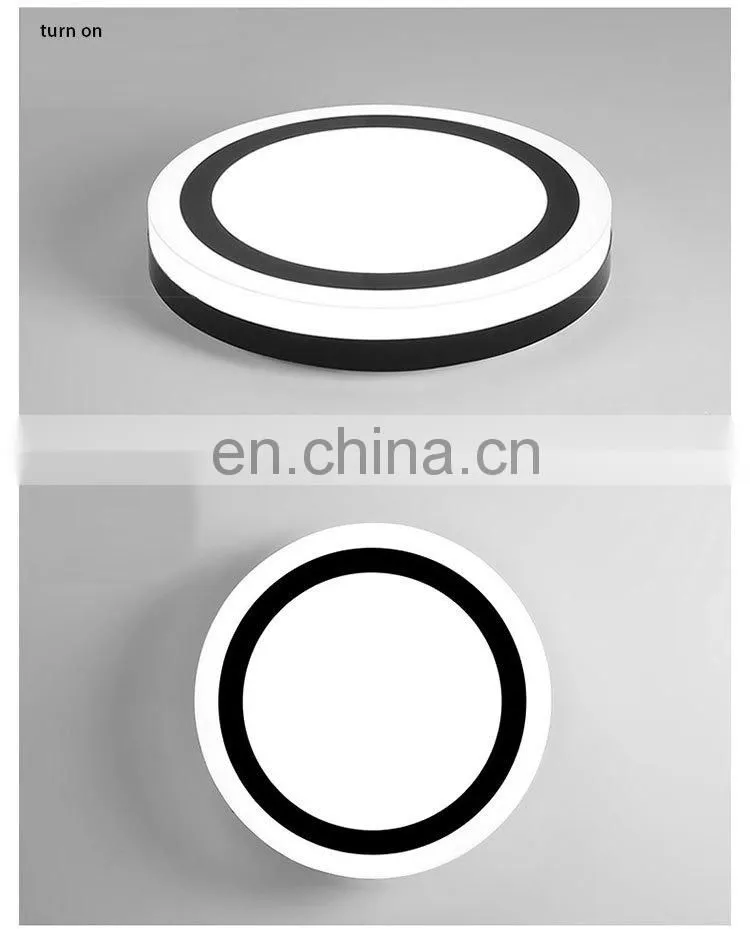 Creative Round Atmosphere LED Ceiling Light Modern Simple Living Room Lamps for Bedroom Study room