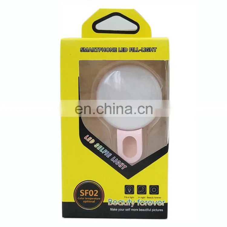 Rechargeable beauty portable photo studio fill light LED Ring Fill Lights for Cell Phone
