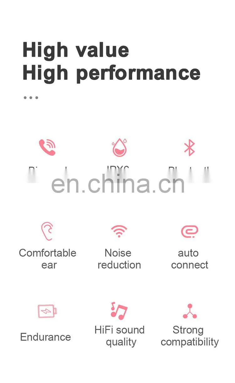 feixin 10 Years ODM & OEM Manufactory Mobile Phone Accessories super bass headphone oem earphone earbuds waterproof wireless