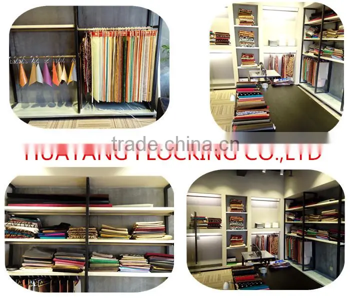 PU leather printed fabric flocking fabric for sofa zebra-stripe