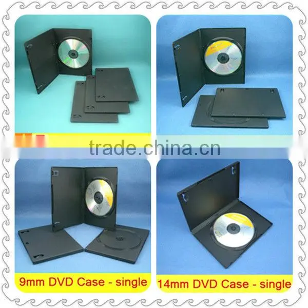 shantou black double/single half size 10mm pp dvd cases